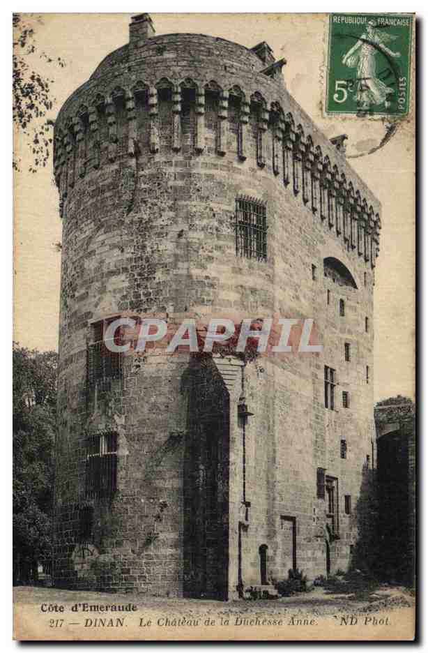 CPA Cote d'Emeraude Dinan Le chateau de la duchesse Anne 