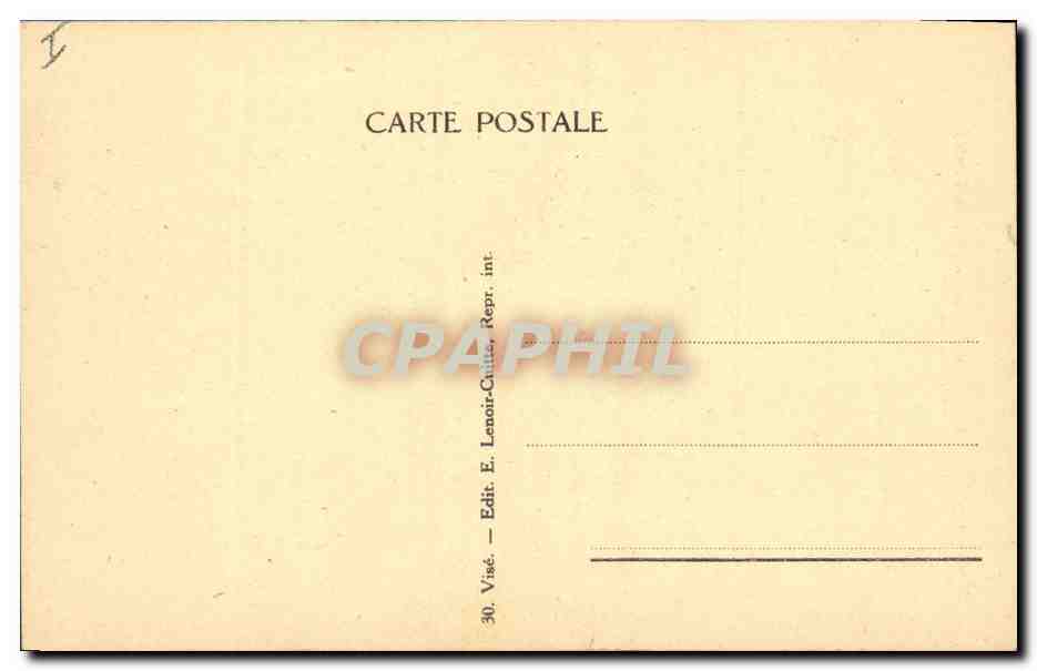 CPA Environs de Vise Berneau Vieux Castel avec Donjon du 14 siecle  — Rückseite