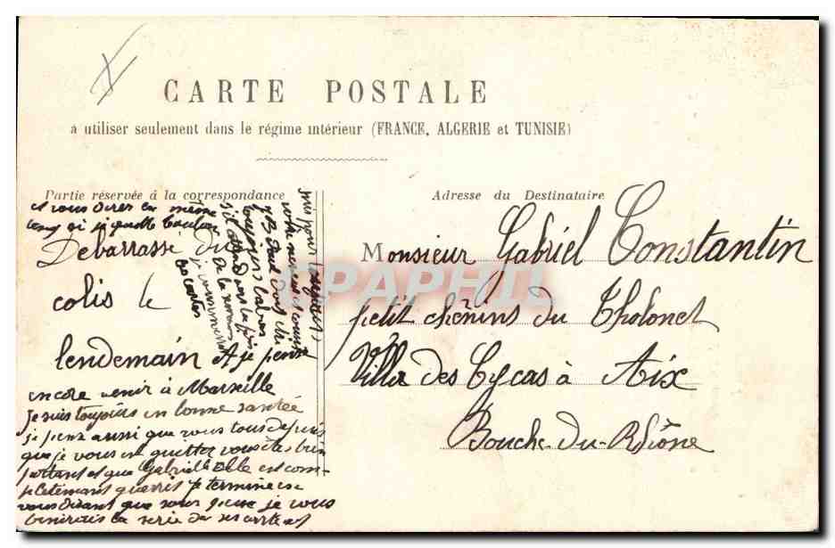 Femme en robe de justice — scène de dénonciation — éditeur non visible — Rückseite