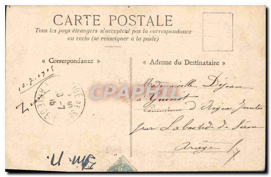 CPA Fantaisie Poupee  Enfant Janvier  — Rückseite