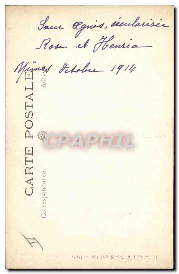 CPA Fantaisie Poupee  Femmes Enfants  — Verso