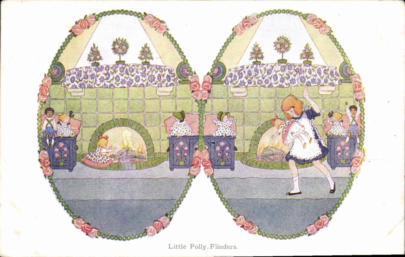 CPA Fantaisie Poupee  Enfant Little Polly Flinders 