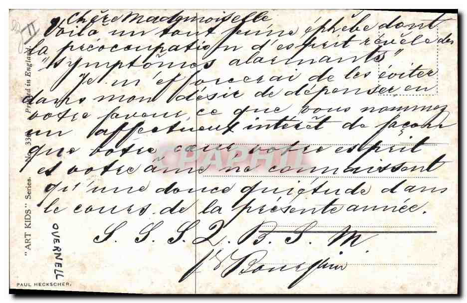 CPA Fantaisie Poupee Enfant  It's the twinkle in your eye that I love  — Verso