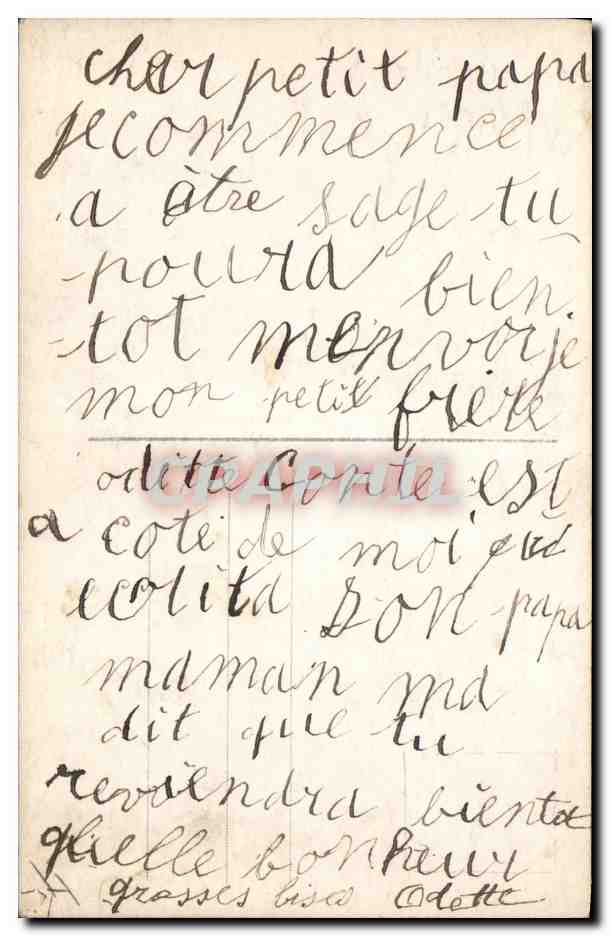 CPA Fantaisie Poupee  Enfant  — Verso