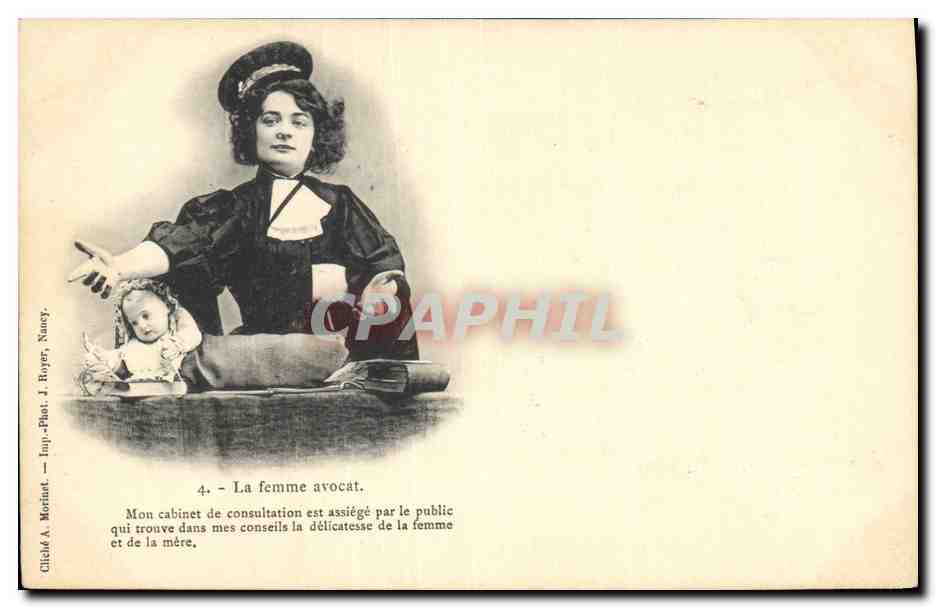 La femme avocat — Nancy — Chald A. Morinet, Imp. Phot. J. Boyer