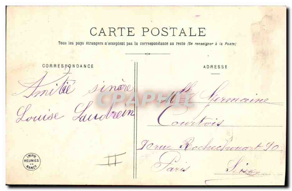 CPA Fantaisie Poupee  Enfants Scenes enfantines Les aieux (vieille et vieux) ceux que la vie offense — Verso
