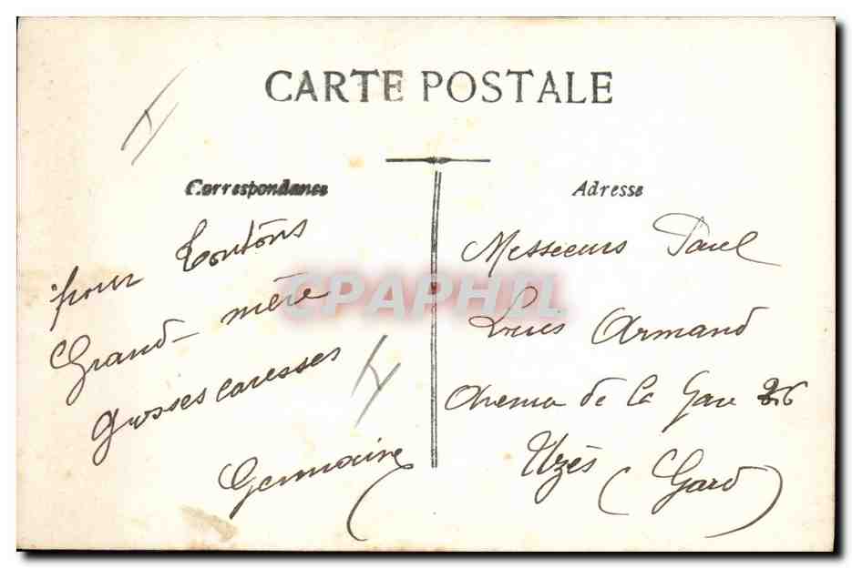 CPA Fantaisie Poupee Enfants  Le tambour est pour les garcons Aux filles poupee et chiffons  — Verso