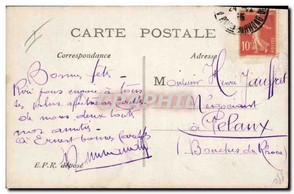 CPA Fantaisie Poupee  Enfant Joyeux Noel  — Verso