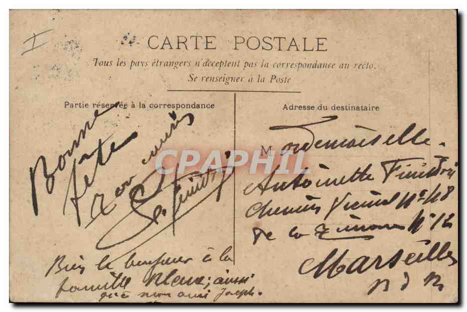 CPA Fantaisie Poupee  Enfants Femme Joyeux Noel  — Verso