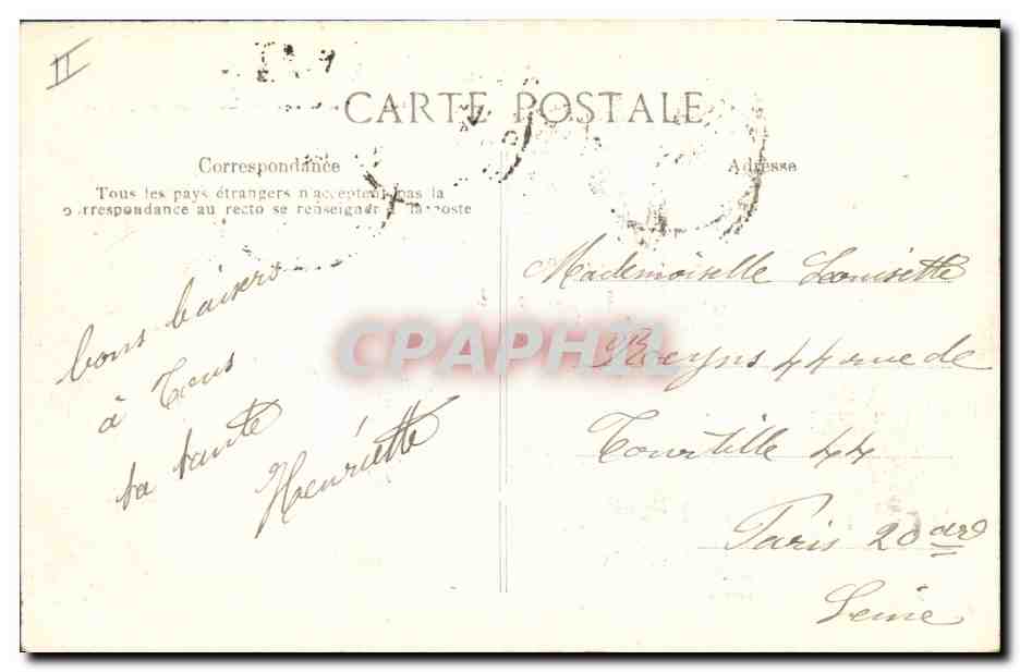 CPA La Champagne illustree Epernay Le Palais de Justice  — Verso