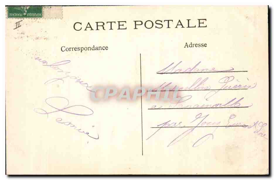 CPA Evreux  Palais de Justice — Verso
