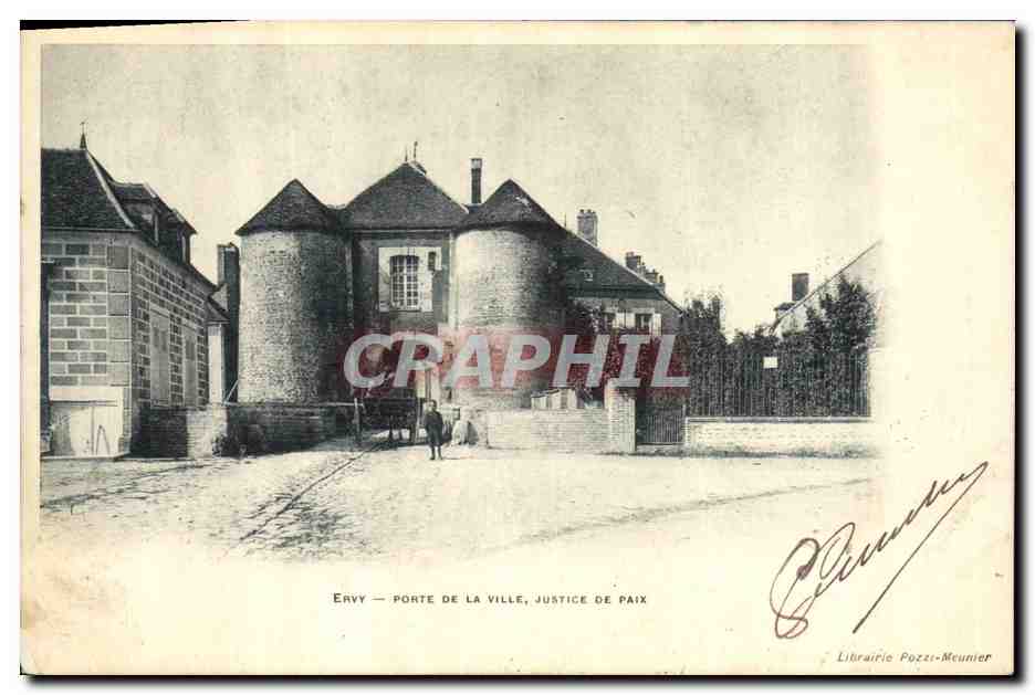 CPA Ervy Porte de la ville Justice de paix 