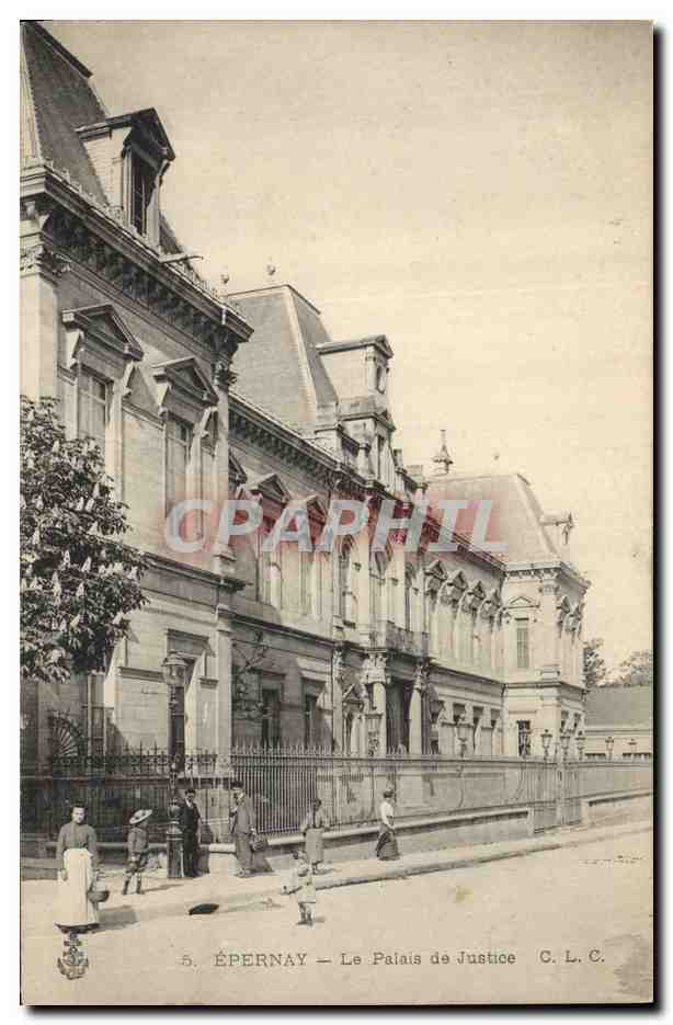 CPA Epernay Le Palais de Justice Militaria