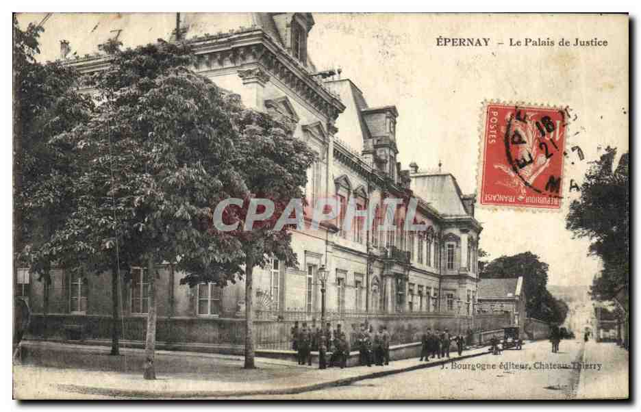 CPA Epernay Le Palais de Justice 