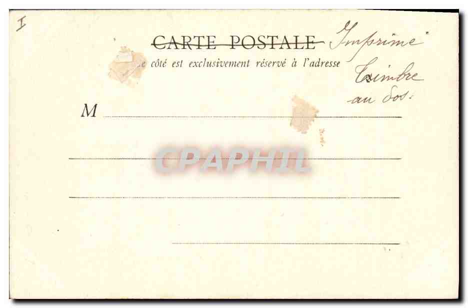 CPA Evreux Palais de Justice  — Verso
