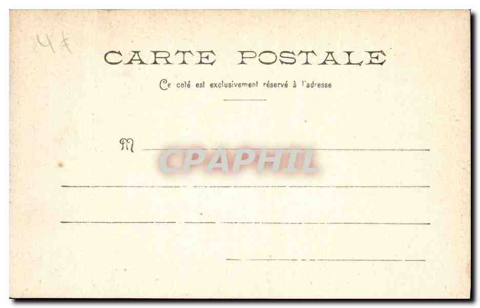 CPA Gien Sous Prefecture et Tribunal  — Verso