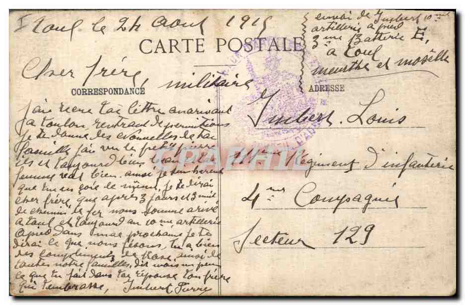 CPA Gray Le Palais de Justice  — Verso