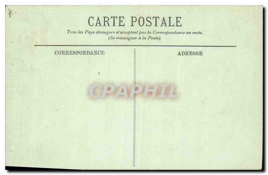 CPA Grenoble Le Palais de Justice  — Verso