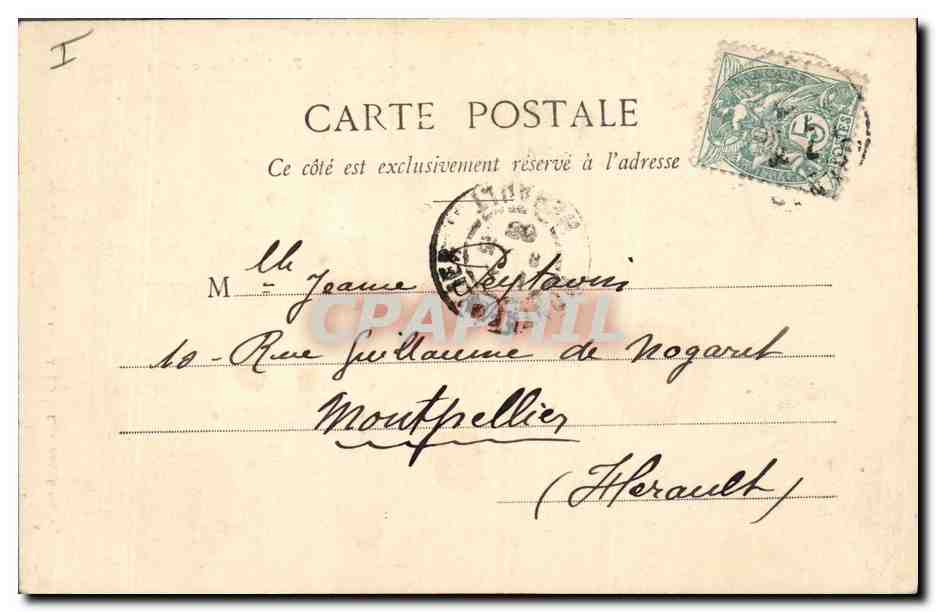 CPA Grenoble Le Palais de Justice  — Verso