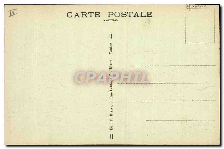 CPA Bateau de Guerre Marine de Guerre Condorcet Croiser Cuirasse  — Verso