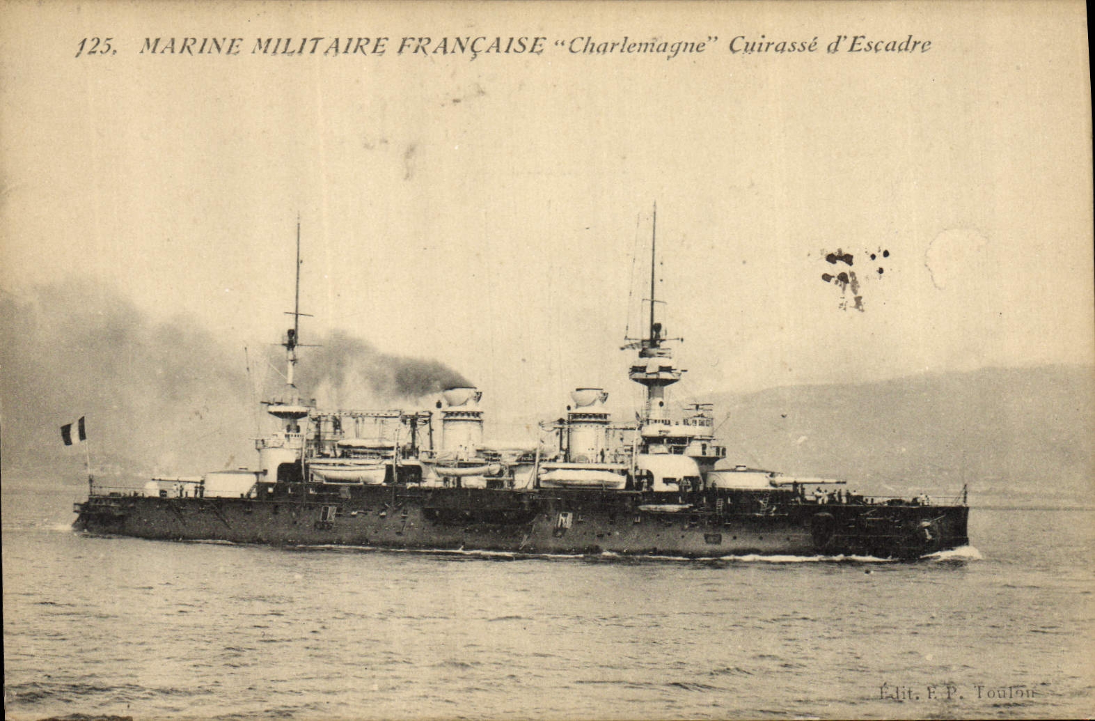 Charlemagne — Cuirassé d'Escadre — Édit. E.P. Toulon