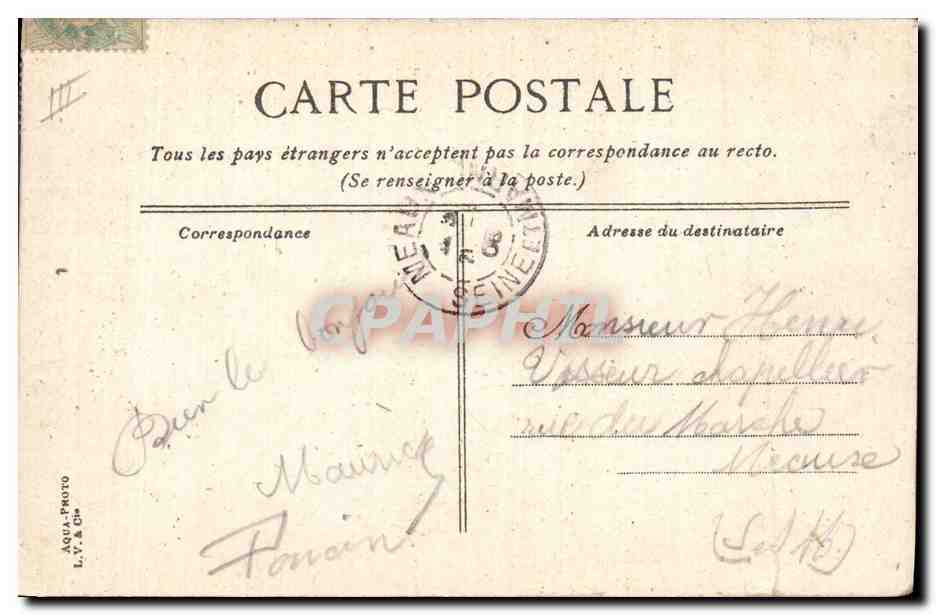 CPA Bateau de Guerre Le Conde Croiseur Cuirasse  — Verso