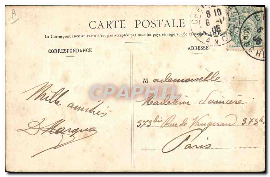 Le "Châteaurenault", Croiseur de 1re Classe — Cherbourg — Collection P. B. — Reverso