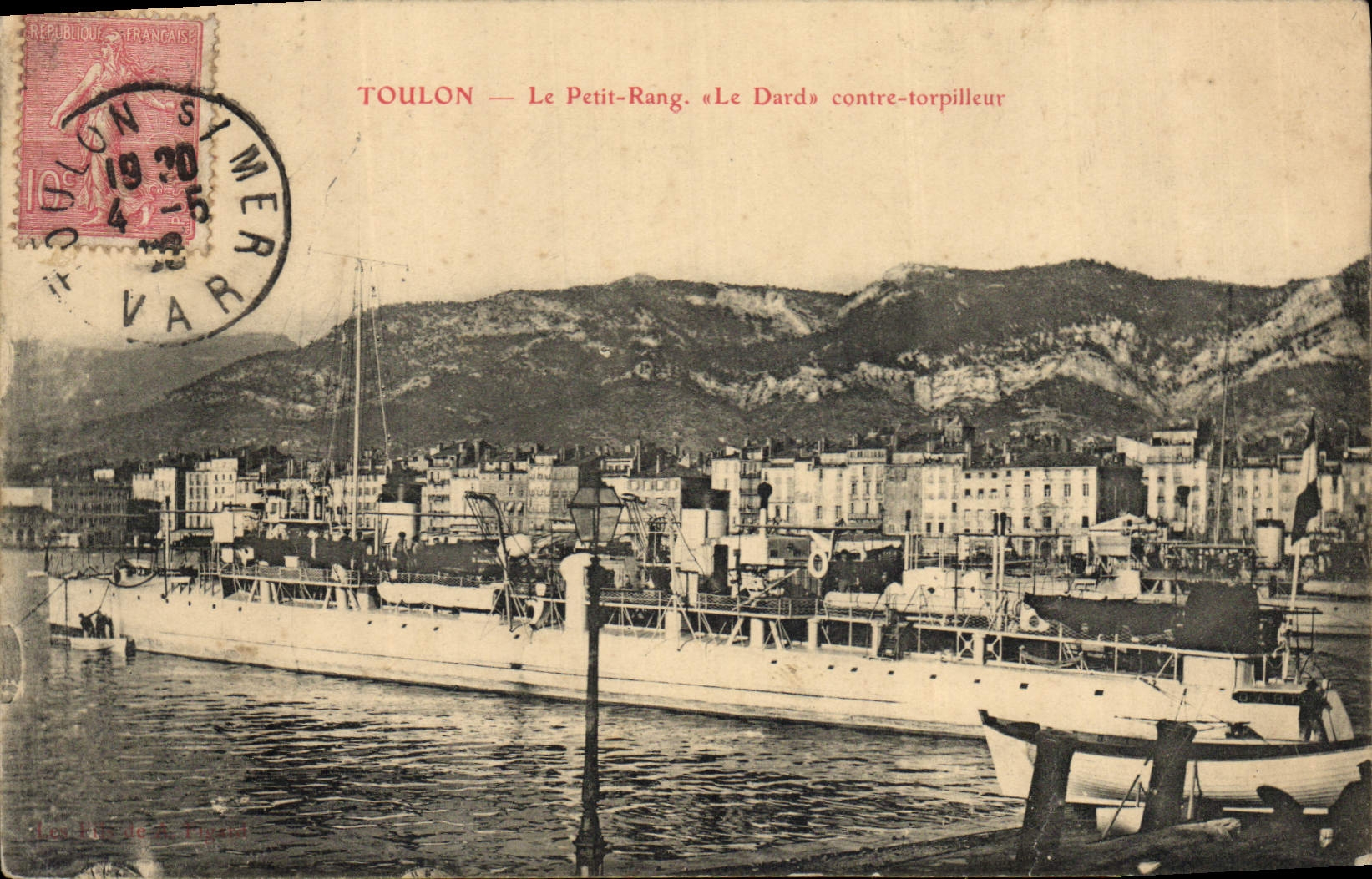 Toulon — Le Petit-Rang. «Le Dard» contre-torpilleur