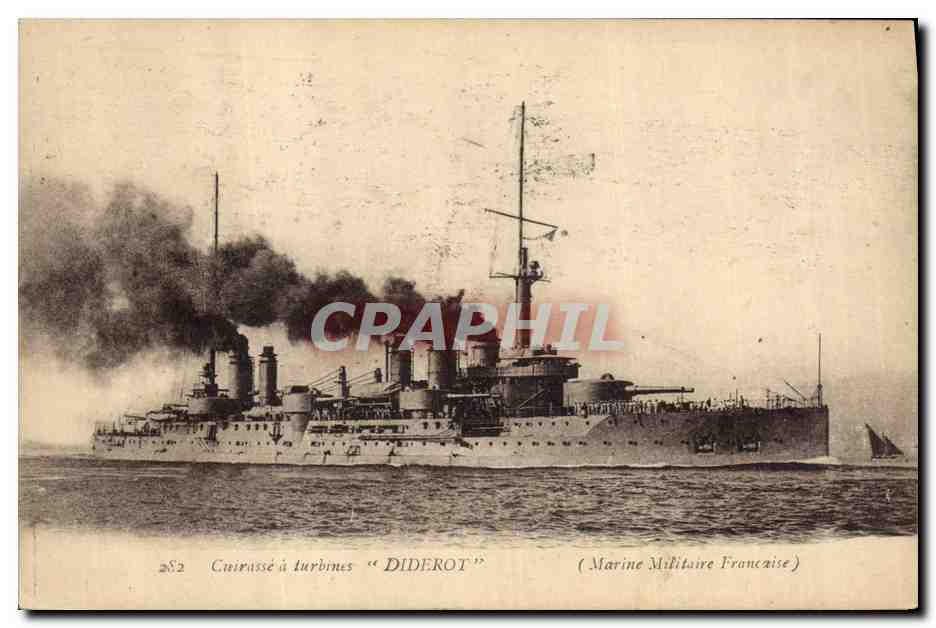 Croiseur à turbines "DIDEROT" — Marine Militaire Française — éditeur non identifié, n° 282