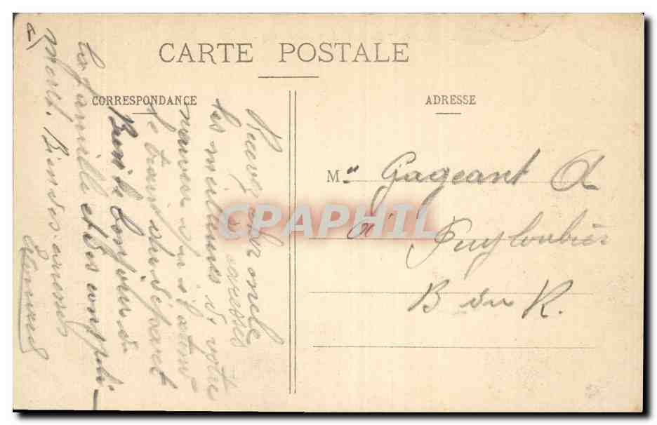 CPA Bateau de Guerre Danton cuirasse de premier rang  — Verso