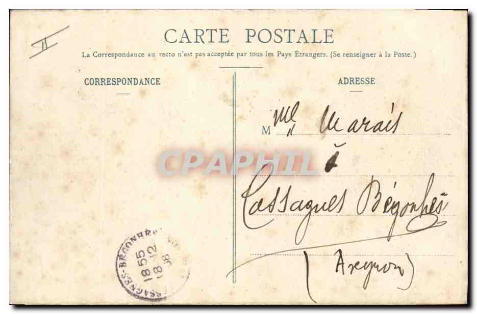 CPA Limoges Nouvelle Prefecture (facade principale)  — Verso