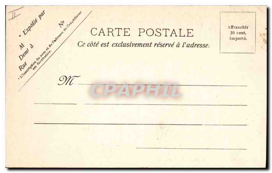 CPA Melun La Prefecture  — Verso