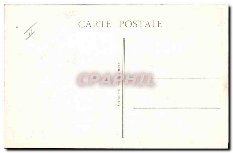 CPA Metz La Prefecture  — Verso