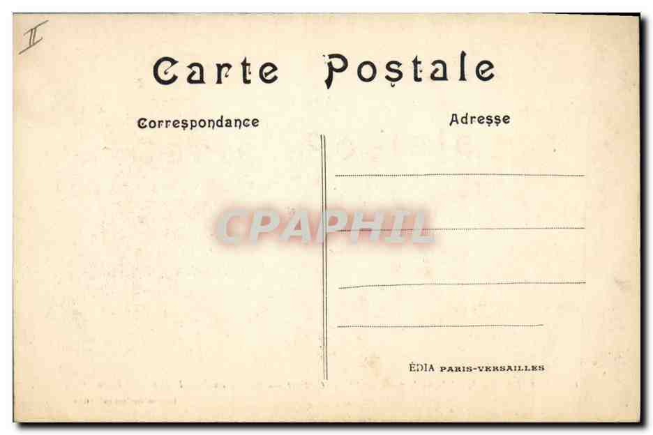 Krieg 1914 — In der Wald von Villers-Colteret — In Brand geratener deutscher Automobilkonvoi — Verlag ÉDIA Paris-Versailles — Rückseite