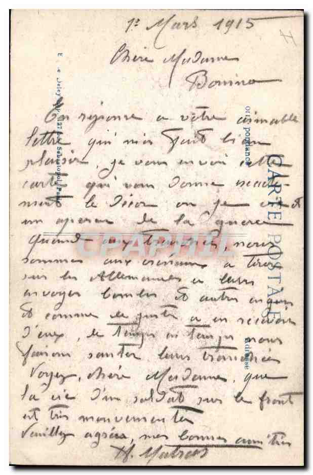 Malines nach dem Bombenangriff — 1914 — Photo-Press, Agencey, 18. Serie — Rückseite