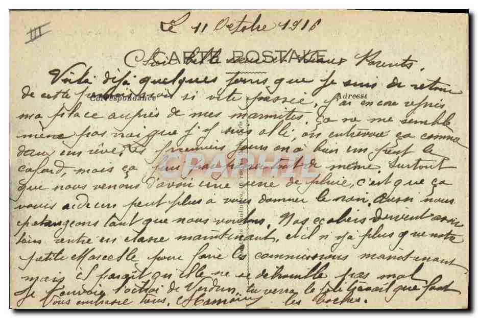 Verdun — Bombardement — Un Bureau d'Octroi — Verso