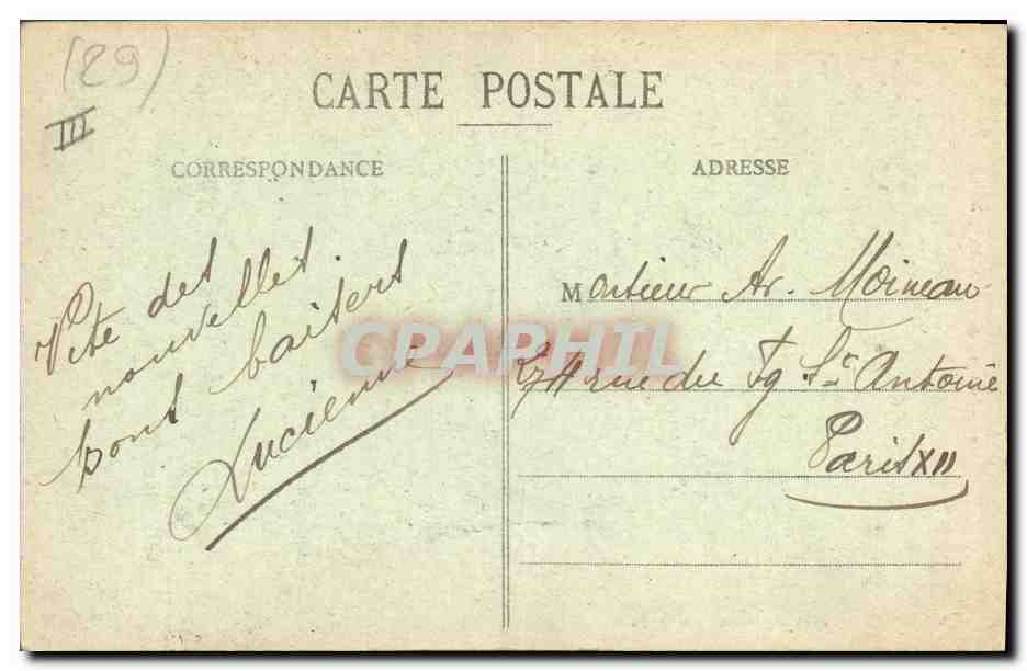Femme en costume de Douarnenez — Collection H. Laurent, Paris — n° 1603 — Back