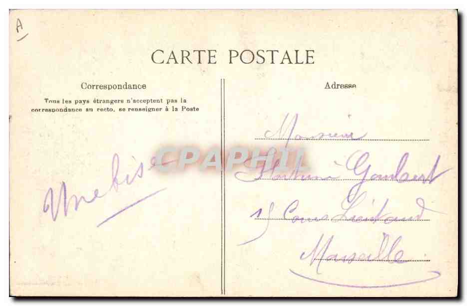 CPA Folklore Maries de Quimper Etude de costumes  — Verso
