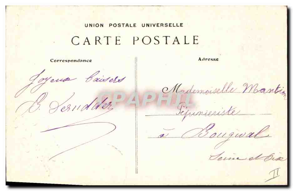 CPA Folklore La Bretagne vous salue  — Verso
