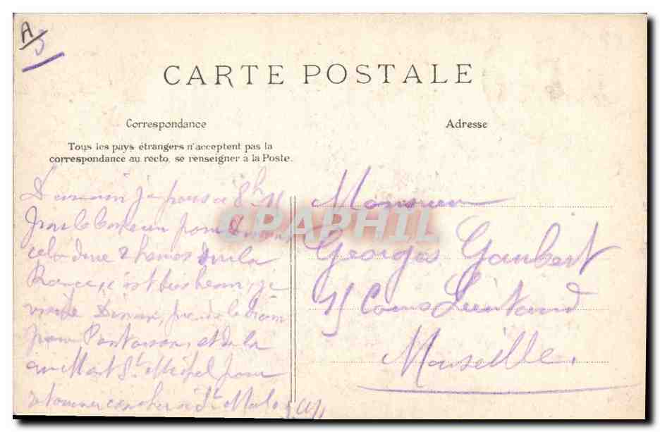 CPA Folklore Maries de Ploare Environs de Douarnenez L'entree en gavotte Mariage — Verso