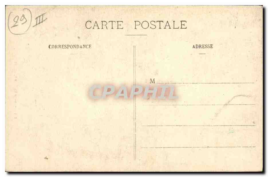 CPA Folklore Jeune fille de Quimper — Verso