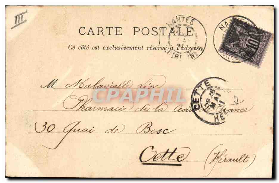 CPA Folklore Le petit breton  — Verso
