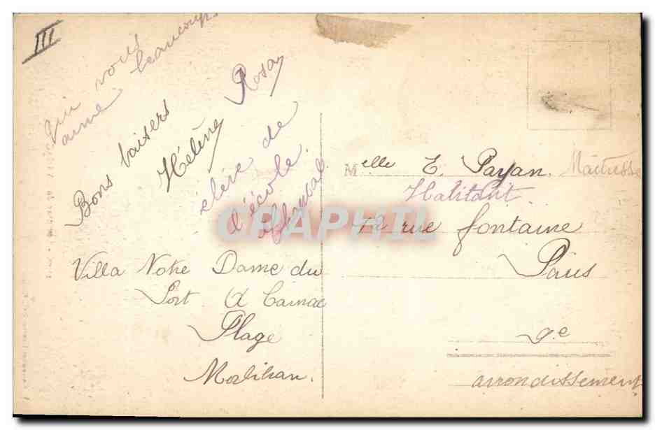 Costume de CARNAC — Collection Laurent-Nel, Rennes — n° 4190 — Back