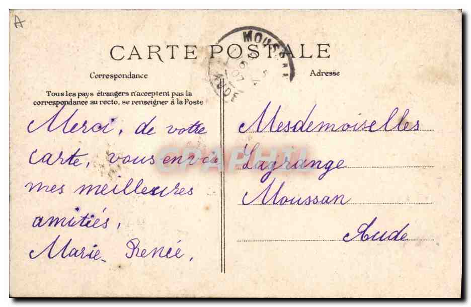CPA Folklore Jeunes btretons Frere et Soeur  — Verso
