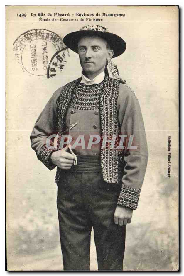 CPA Folklore Un gas de Ploare Environs de Douarnenez 