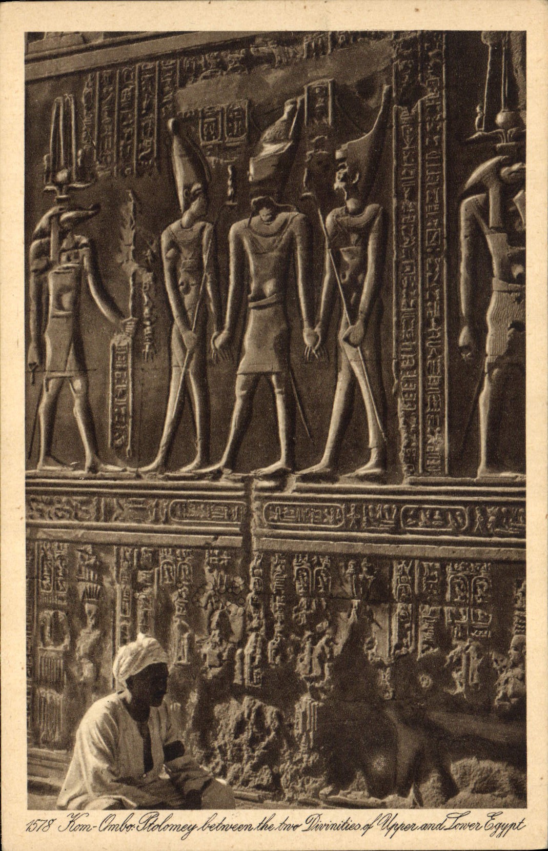 Kom-Imbô - Poloméy entre les deux Divinités de Haute et Basse Égypte — Éditeur Lehnhert & Landrock, n° 1578