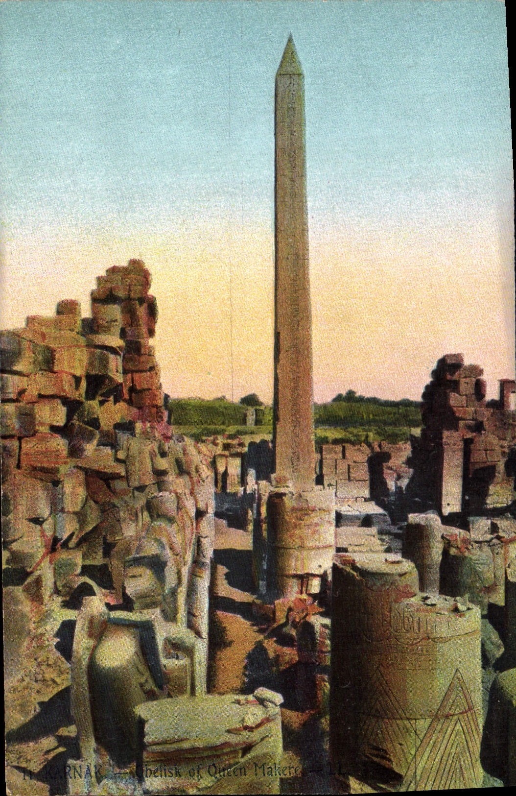 Karnak — Obélisque de la Reine Makère — Union Postale Universelle n°11