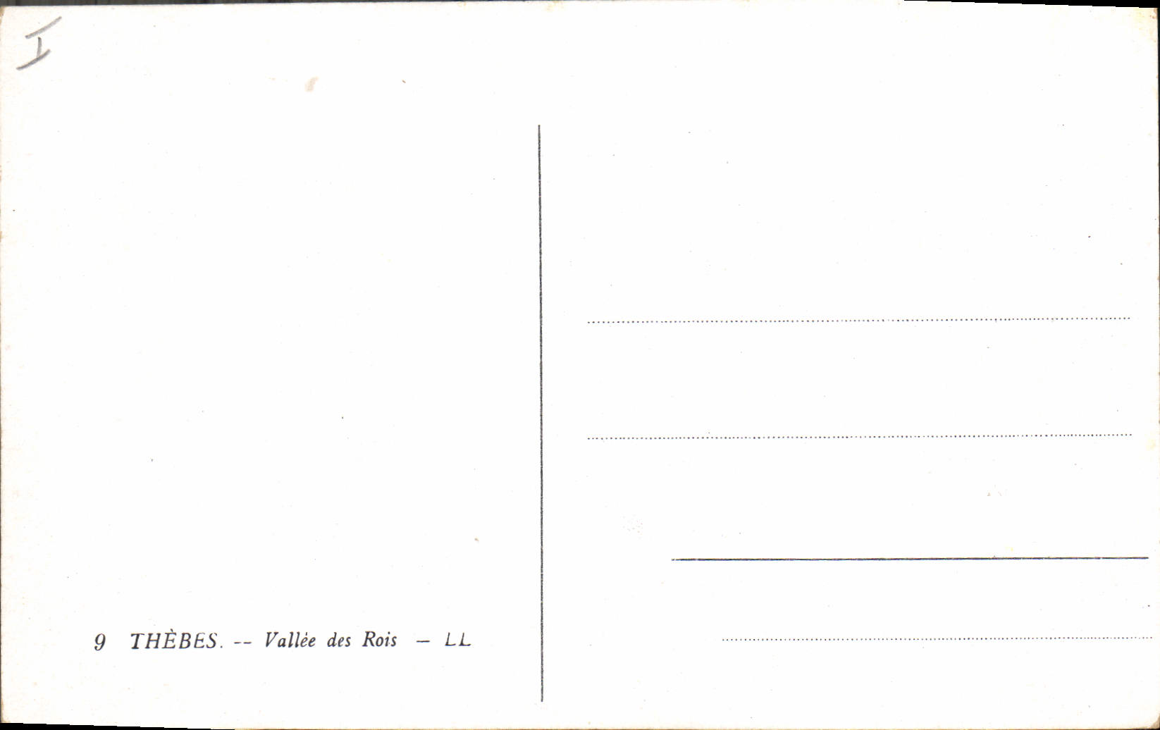Thèbes — Vallée des Rois — LL, n°9 — Verso