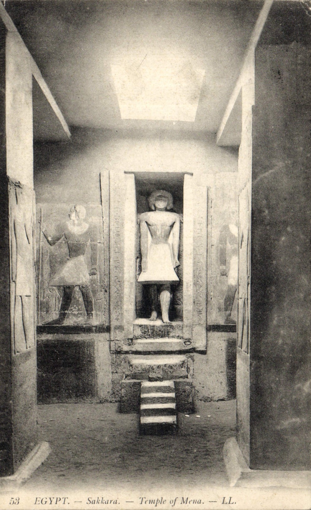 Égypte — Sakkara — Temple de Mena — LL. 53