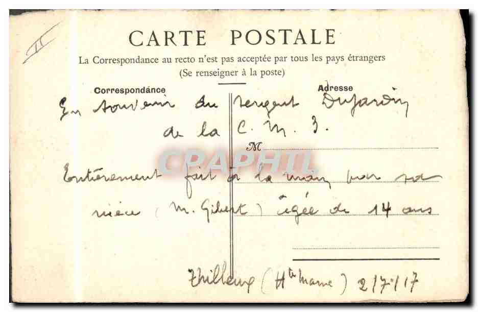 Bouquet de violettes — dessin à l'aquarelle — signé 'W. LEBERT' — éditeur non visible — Verso